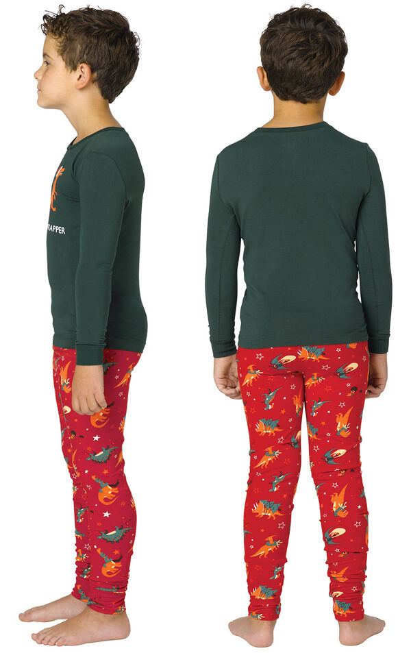 Santasaurus Matching Family Pajamas image number 1
