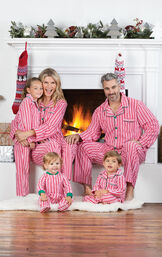 Candy Cane Fleece Matching Family Pajamas image number 2