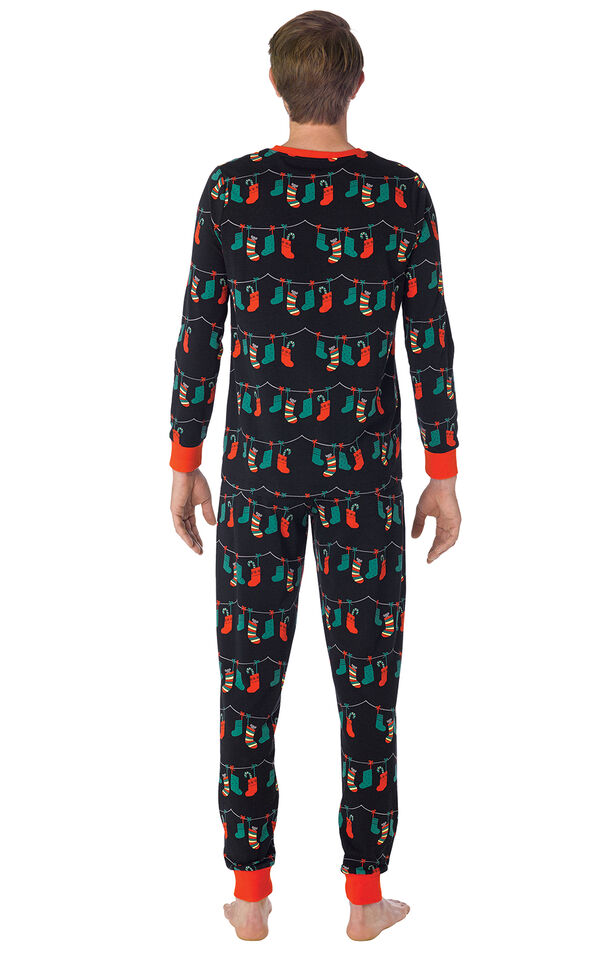Christmas Stockings Mens Pajamas image number 2