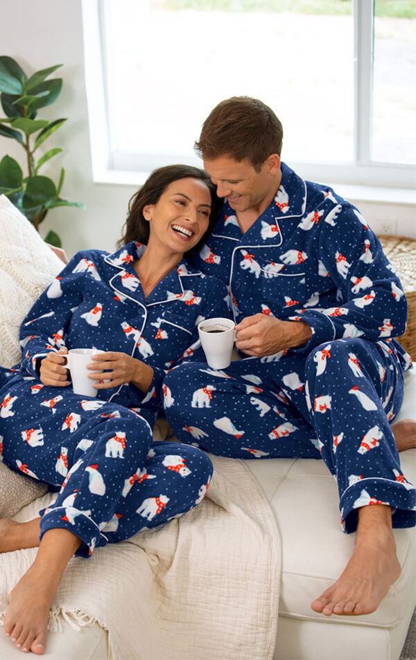 Polar Bear Fleece Matching Family Pajamas image number 2