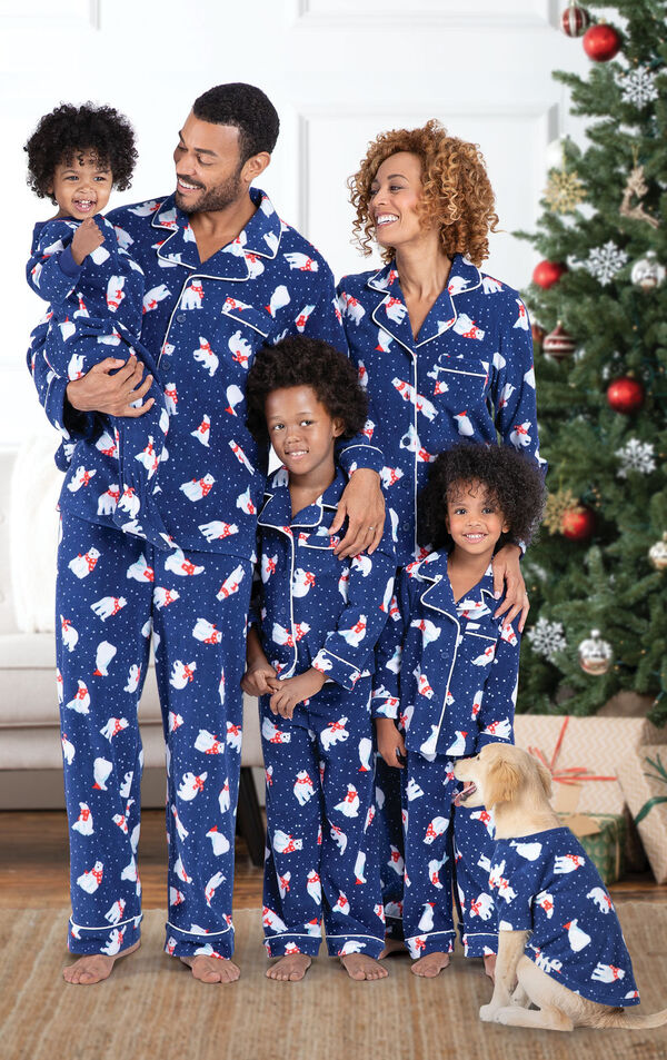 Polar Bear Fleece Matching Family Pajamas image number 0