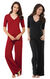 Red & Black Naturally Nude PJs Gift Set