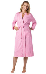 Classic Polka-Dot Mid-Length Robe image number 3