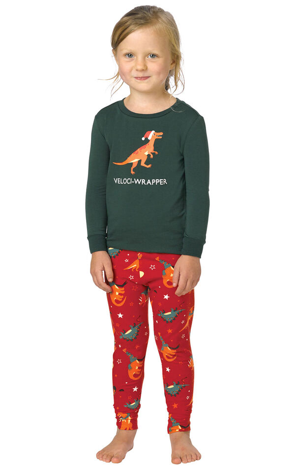 Santasaurus Toddler Pajamas image number 0