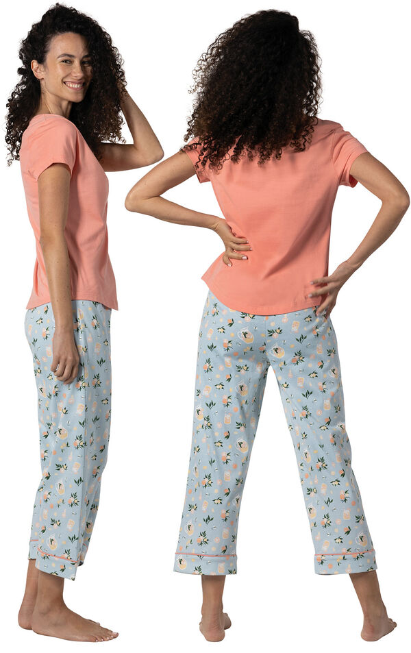 Pocket Tee Capri Pajamas image number 1