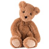 15" Buddy Bear - Front view - Slim seated honey brown bear with tan paw pads and brown eyes image number 4