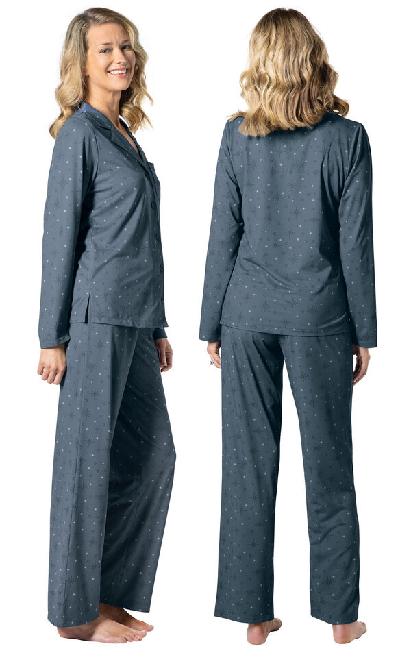 Button-Front Cooling Pajama Set image number 3