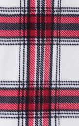 Fireside Plaid Fleece Button-Front Mens Pajamas image number 2