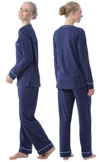 Classic Polka-Dot Pullover Pajamas
