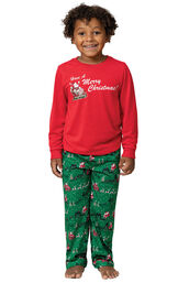 Santa's Sleigh Boys Pajamas image number 0