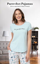 The Purrrfect Mom Women's Pajamas image number 2