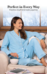 Classic Polka-Dot Boyfriend Pajamas image number 7