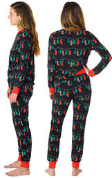 Christmas Stockings Womens Pajamas image number 3