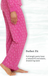 Perfect Fit - full-length pants have a relaxed fit and elastic, drawstring waist image number 3