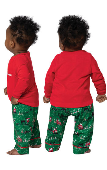 Santa's Sleigh Infant Pajamas