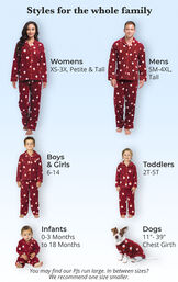 Santa Fleece Matching Family Pajamas image number 3