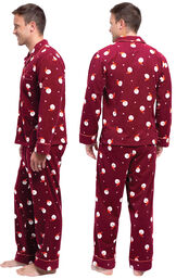 Santa Fleece Men's Pajamas image number 1