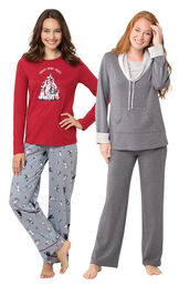 Happy Howlidays PJs and Charcoal World's Softest PJs image number 0
