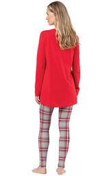 Addison Meadow Long Sleeve Legging Set - Red Plaid image number 1
