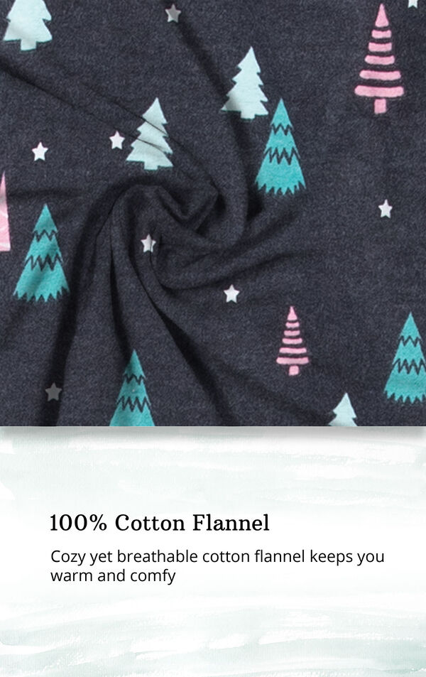 100% cozy yet breathable cotton flannel keeps you warm and comfy image number 3