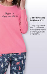 Home Is Where Your Cats Are Matching Pet & Owner PJs image number 3