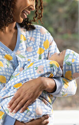 Countryside Gingham Jersey Swaddle Set image number 1
