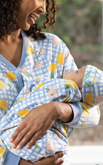 Countryside Gingham Jersey Swaddle Set