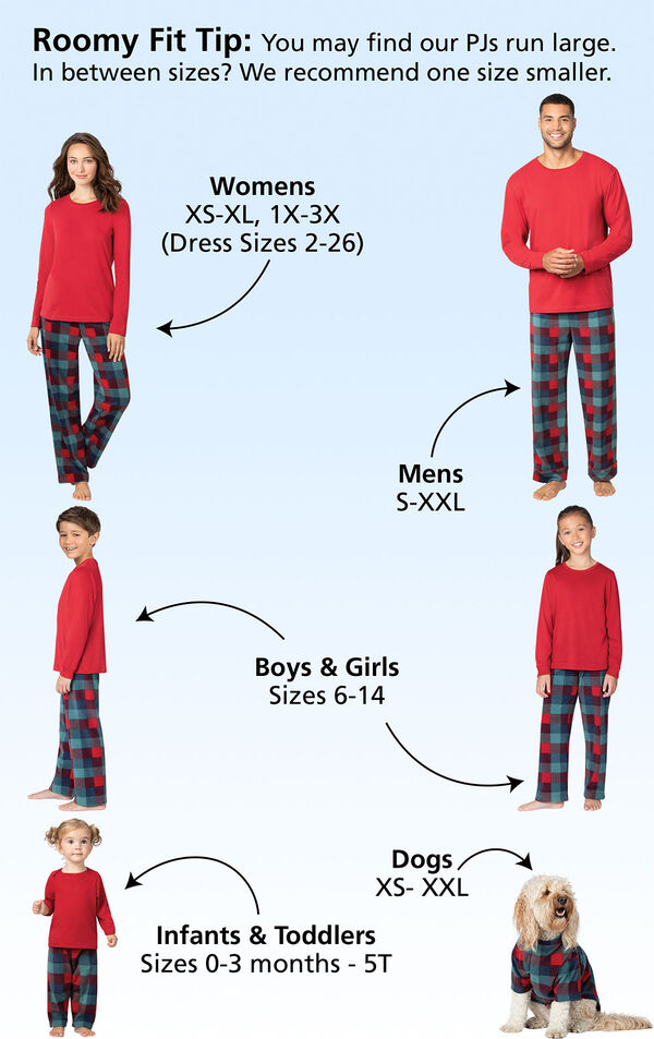 Yuletide Plaid Matching Family Pajamas image number 4