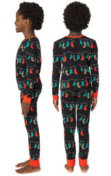Christmas Stockings Girls Pajamas image number 2