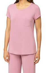 Consciously Cozy Short Sleeve Capri Pajama image number 5