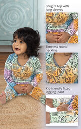 Love is Love Infant Pajamas image number 3
