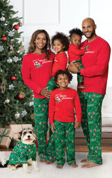 Santa's Sleigh Matching Family Pajamas image number 1