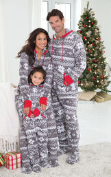 Hoodie-Footie&trade; Matching Family Pajamas - Nordic Fleece image number 0