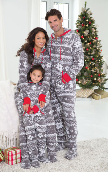 Hoodie-Footie&trade; Matching Family Pajamas - Nordic Fleece