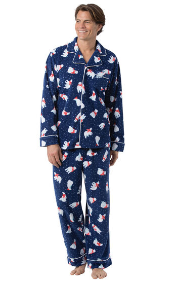 Polar Bear Fleece Men's Pajamas