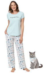The Purrrfect Mom Matching Pet & Owner PJs image number 0