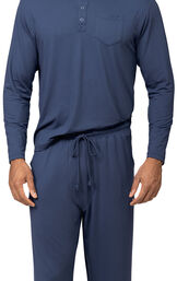 Men's Comfort Club Henley Pajamas image number 5