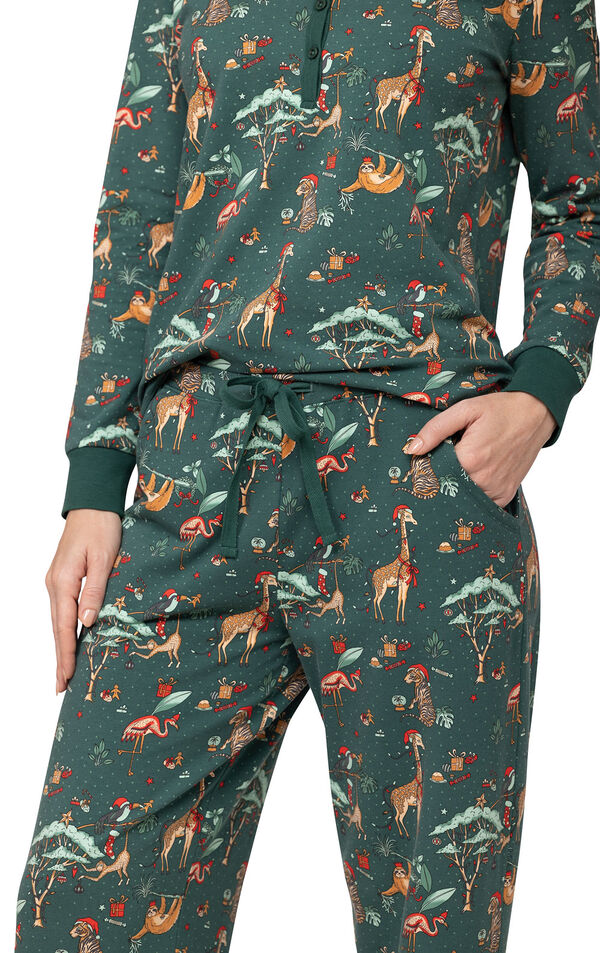 Christmas Safari Womens Pajamas