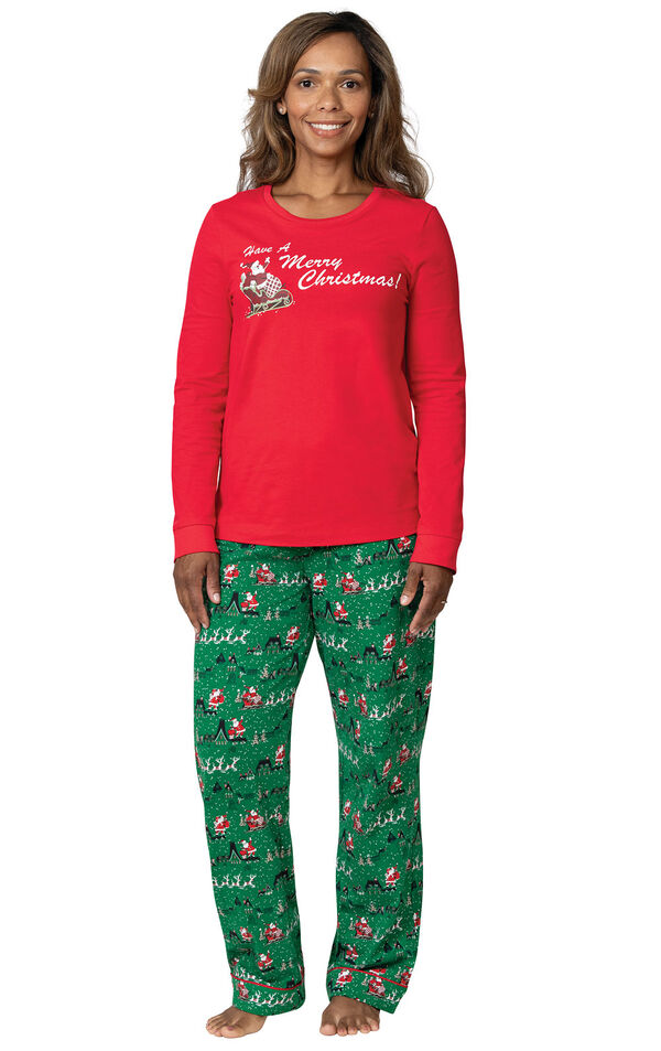 Santa's Sleigh Women's Pajamas image number 0