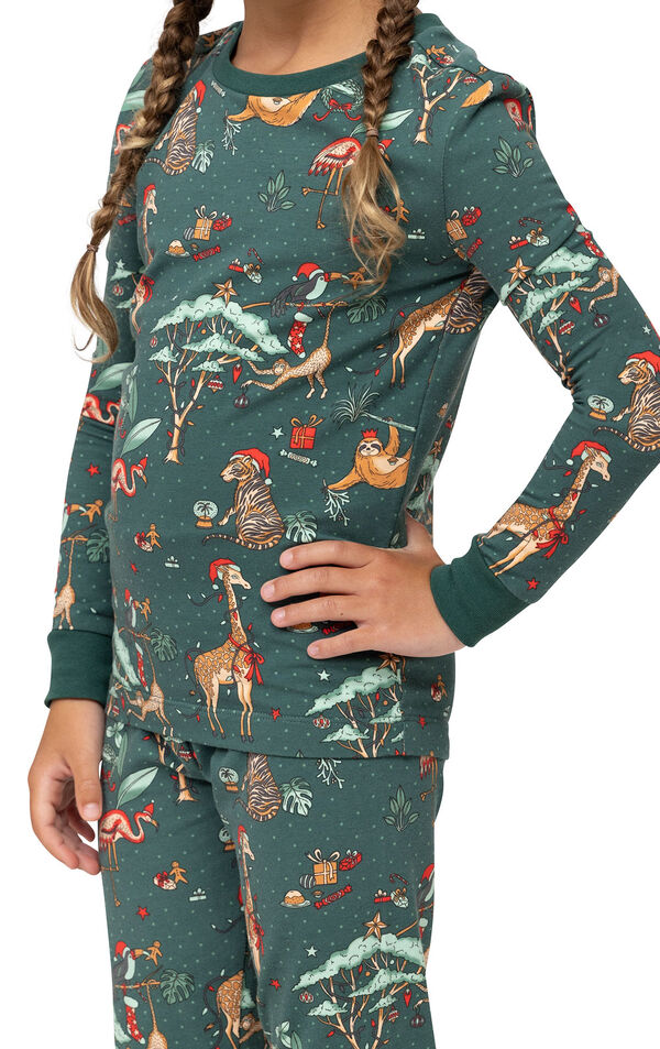 Christmas Safari Girls Pajamas image number 2