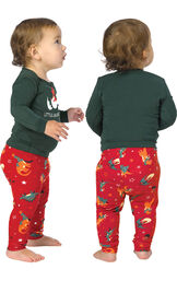 Santasaurus Infant Pajamas image number 1