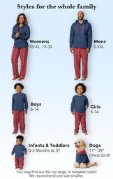 Americana Plaid Hoodie Girls Pajamas image number 3