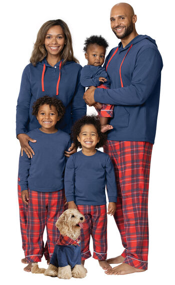 Americana Plaid Hoodie Family Pajamas