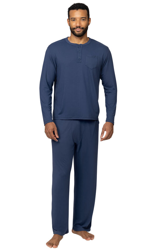 Men's Comfort Club Henley Pajamas image number 0