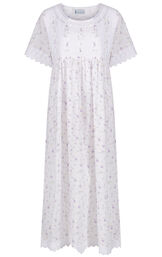 Model wearing Helena Nightgown in Lilac Rose for Women image number 2