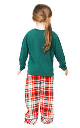 Modern Plaid Pullover Toddler Pajamas - Evergreen image number 1