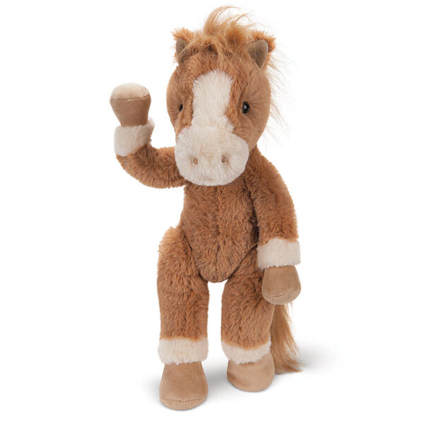 15" Buddy Pony - Front view of standing golden brown horse with ivory muzzle and brown eyes