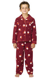 Santa Fleece Boys Pajamas