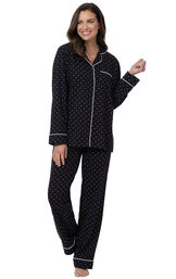 Classic Polka-Dot Boyfriend Pajamas image number 0