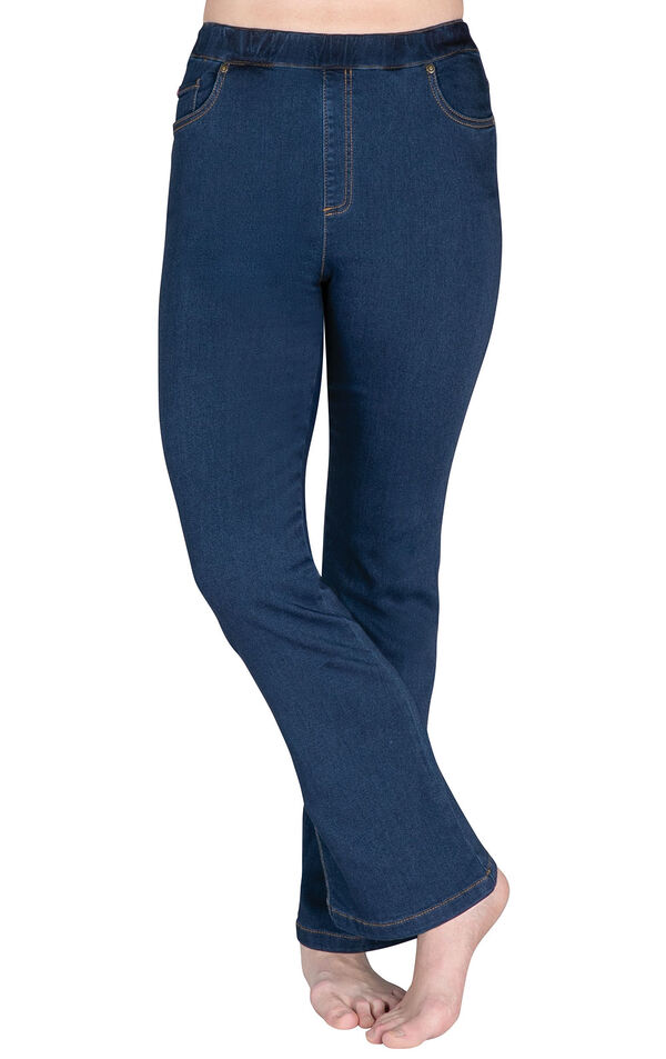 PajamaJeans - High-Waist Bootcut Bluestone Wash image number 0